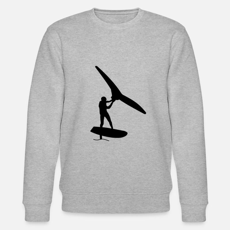 Feuille d'aile - Sweat bio CHANGER Stanley/Stella Unisexe - gris chiné