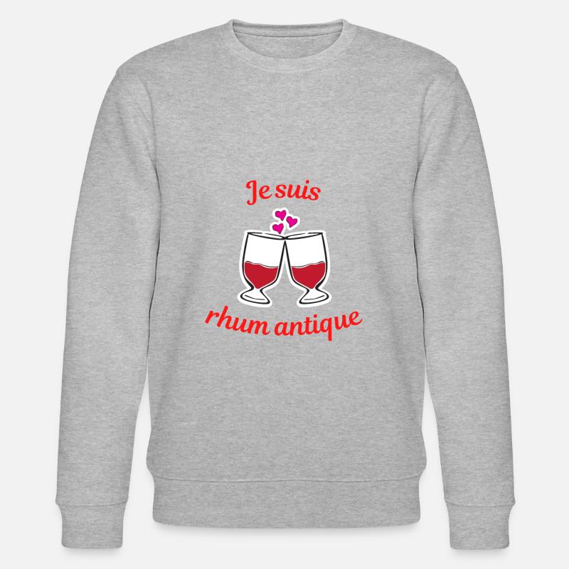Ich bin Antique Rum - Stanley/Stella Unisex Bio-Sweatshirt CHANGER  - Grau meliert