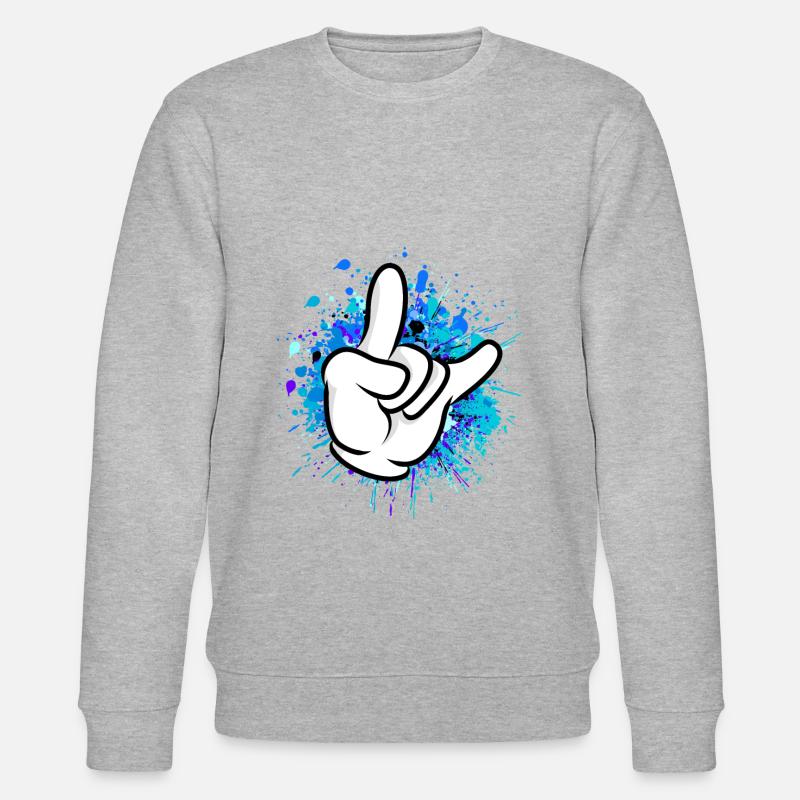 hand comic party - Sweat bio CHANGER Stanley/Stella Unisexe - gris chiné