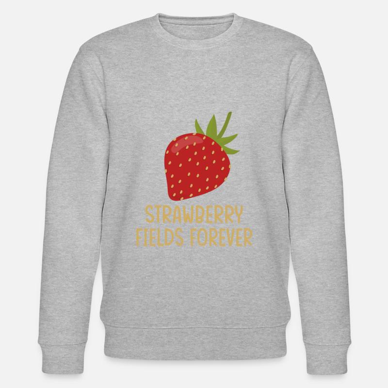 Strawberry Fields Forever - Stanley/Stella Unisex Bio-Sweatshirt CHANGER  - Grau meliert