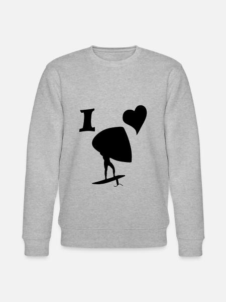 J’adore Wingfoils - Sweat bio CHANGER Stanley/Stella Unisexe - gris chiné