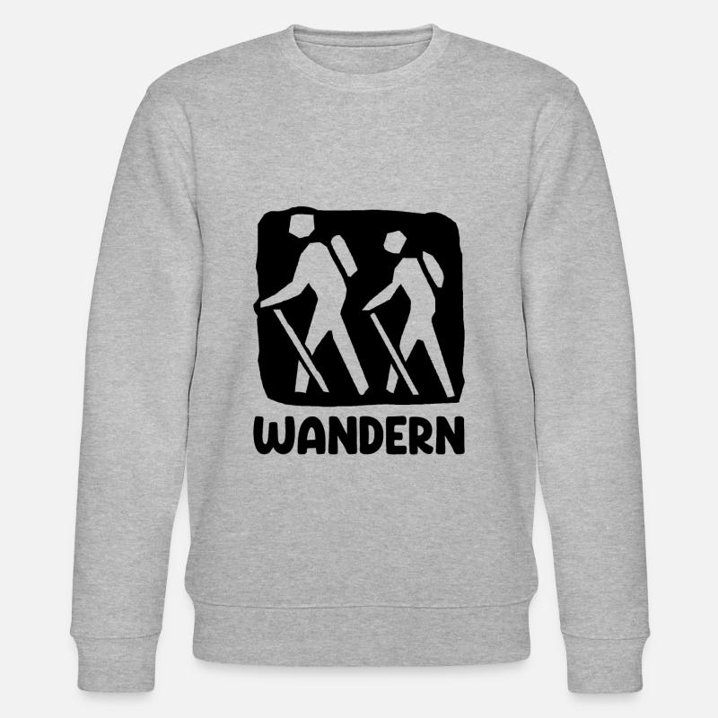 Wandern - Stanley/Stella Unisex Bio-Sweatshirt CHANGER  - Grau meliert