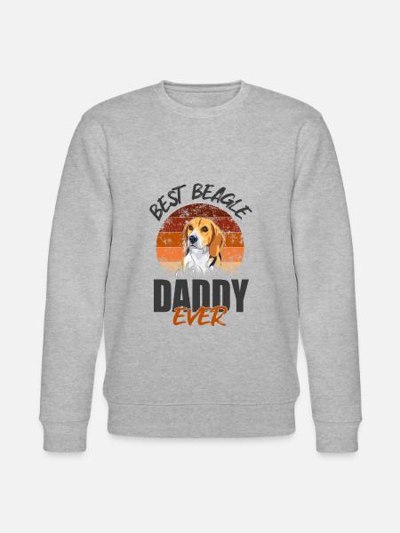 Best Beagle Daddy Ever - Stanley/Stella CHANGER Unisex Organic Sweatshirt - heather grey