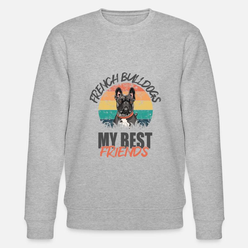 Français Bulldog - Sweat bio CHANGER Stanley/Stella Unisexe - gris chiné