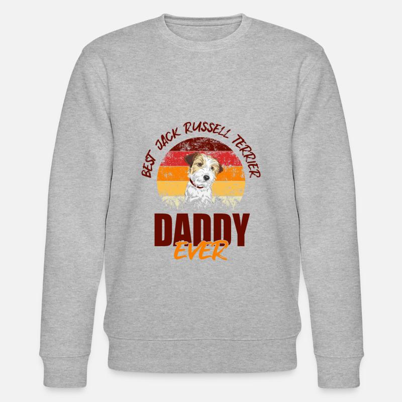 Jack Russell Terrier - Stanley/Stella CHANGER Unisex Organic Sweatshirt - heather grey