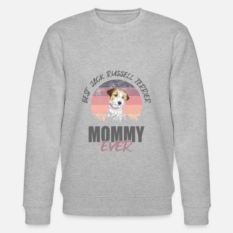 Jack Russell Terrier - Stanley/Stella CHANGER Unisex Organic Sweatshirt - heather grey