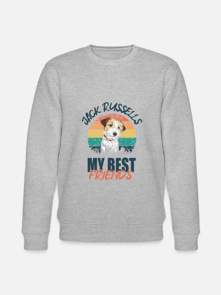 Jack Russell - Stanley/Stella CHANGER Unisex Organic Sweatshirt - heather grey