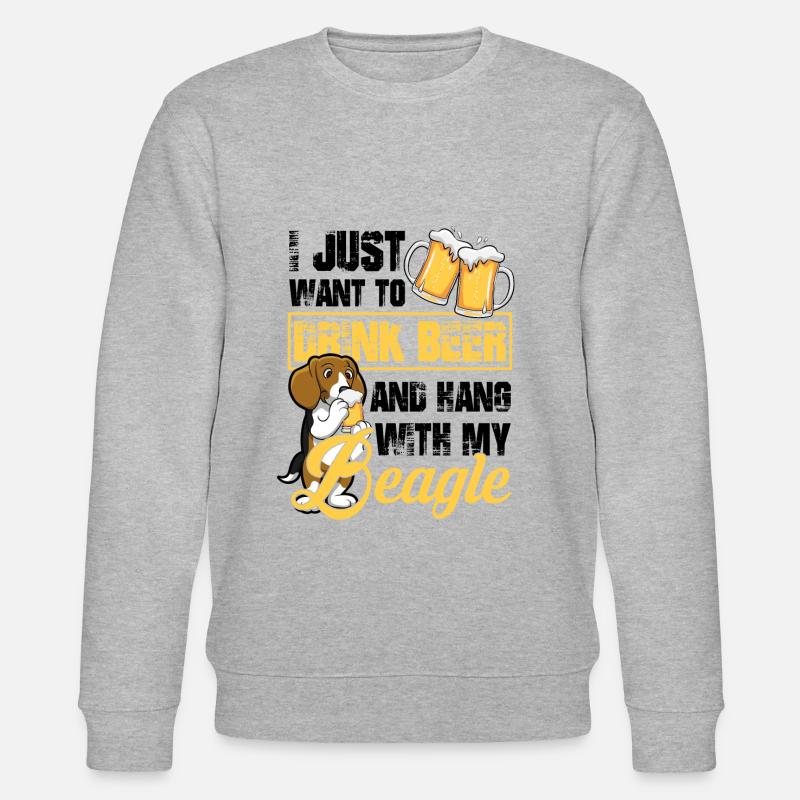 Boire de la bière - Sweat bio CHANGER Stanley/Stella Unisexe - gris chiné