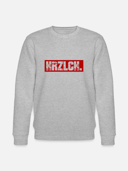 Gute Laune Und Herzlichkeit - Stanley/Stella Unisex Bio-Sweatshirt CHANGER  - Grau meliert