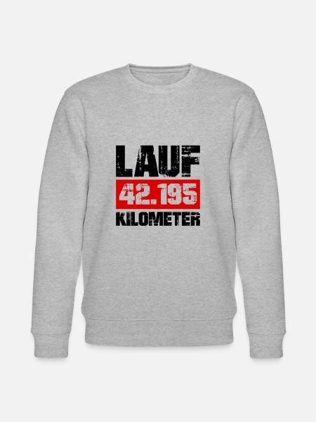 Run 26.2 mile marathon challenge - Stanley/Stella CHANGER Unisex Organic Sweatshirt - heather grey