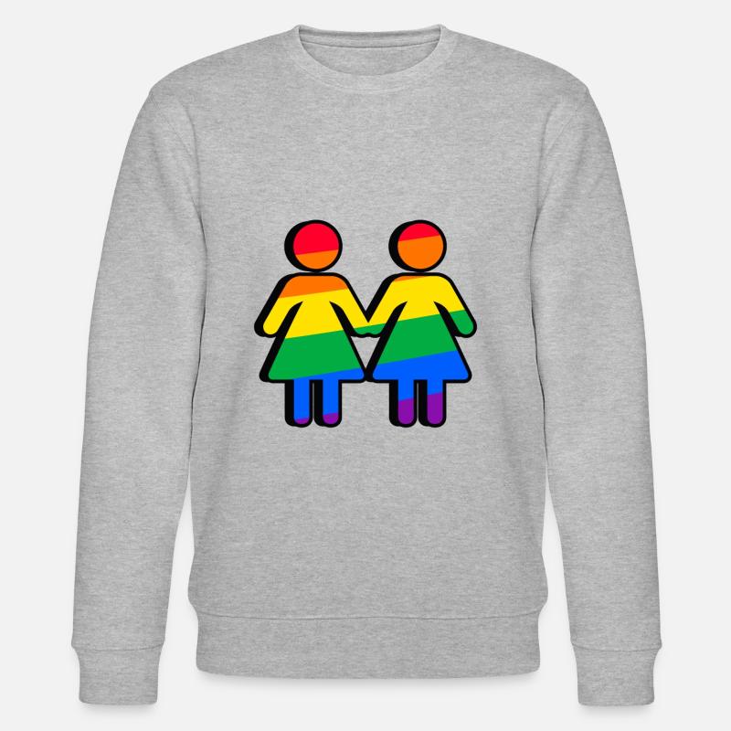 Pride - Stanley/Stella Unisex Bio-Sweatshirt CHANGER  - Grau meliert