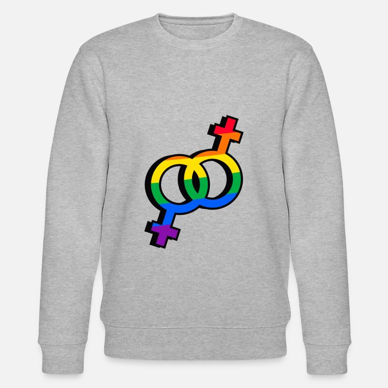 Pride - Stanley/Stella Unisex Bio-Sweatshirt CHANGER  - Grau meliert