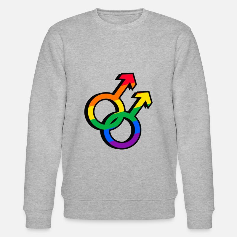 Pride - Stanley/Stella Unisex Bio-Sweatshirt CHANGER  - Grau meliert