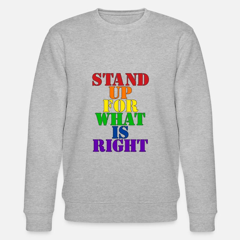 Déclaration LGBT de la fierté - Sweat bio CHANGER Stanley/Stella Unisexe - gris chiné