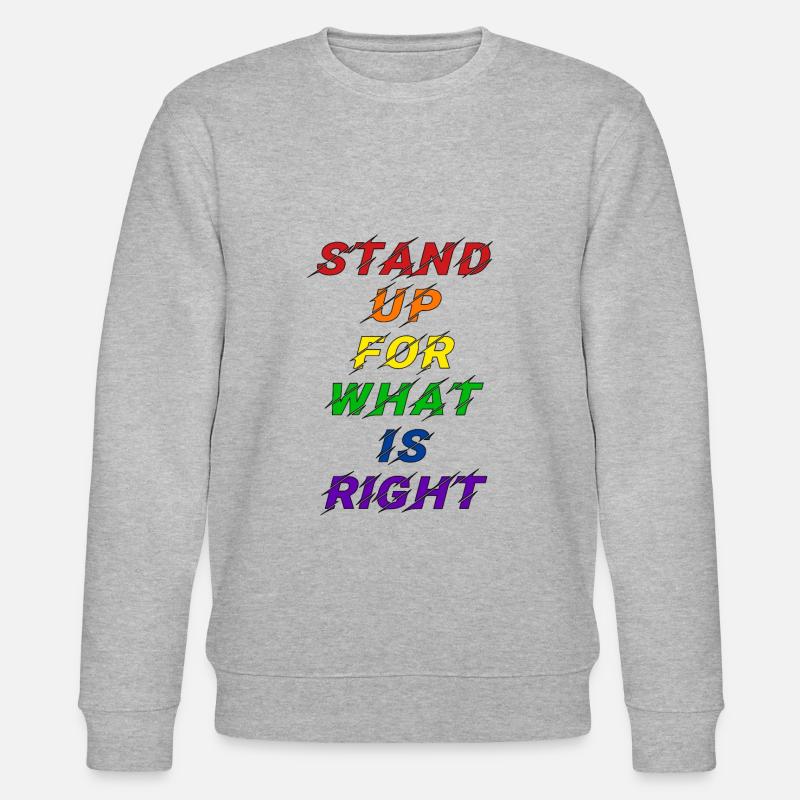 Déclaration LGBT de la fierté - Sweat bio CHANGER Stanley/Stella Unisexe - gris chiné