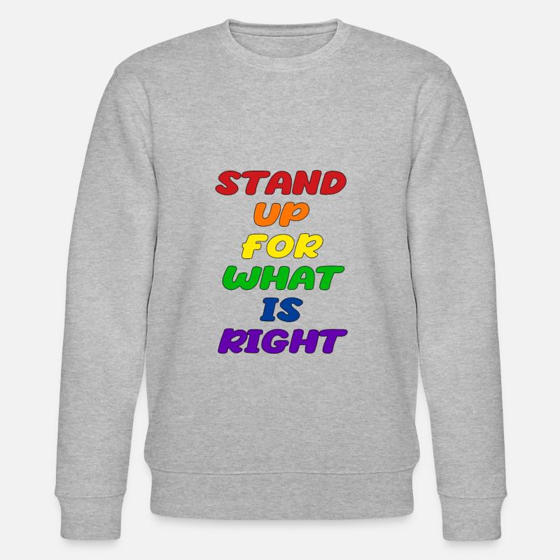 Pride LGBT Statement - Stanley/Stella CHANGER Unisex Organic Sweatshirt - heather grey