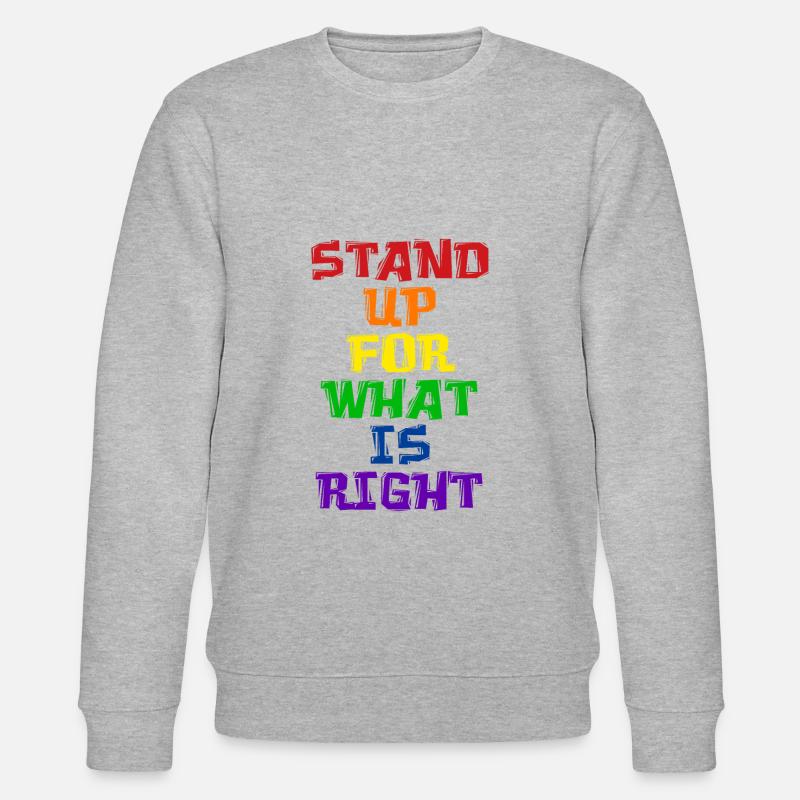 Pride LGBT Statement - Stanley/Stella CHANGER Unisex Organic Sweatshirt - heather grey