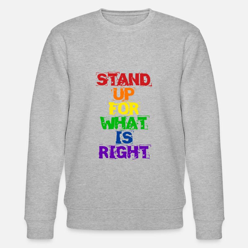 Pride LGBT Statement - Stanley/Stella CHANGER Unisex Organic Sweatshirt - heather grey