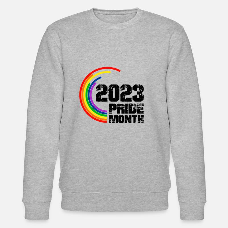 Pride 2023 LGBT Statement - Stanley/Stella Unisex Bio-Sweatshirt CHANGER  - Grau meliert