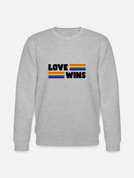 Proud LGBTQ. Opinion - Stanley/Stella CHANGER Unisex Organic Sweatshirt - heather grey