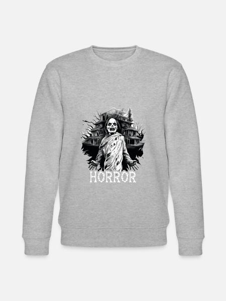 Spooky mood of Halloween - Stanley/Stella CHANGER Unisex Organic Sweatshirt - heather grey