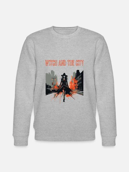 Spooky mood of Halloween - Stanley/Stella CHANGER Unisex Organic Sweatshirt - heather grey