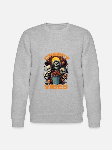 Spooky mood of Halloween - Stanley/Stella CHANGER Unisex Organic Sweatshirt - heather grey