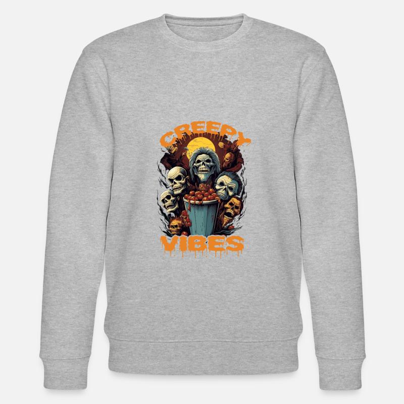Ambiance effrayante d’Halloween - Sweat bio CHANGER Stanley/Stella Unisexe - gris chiné