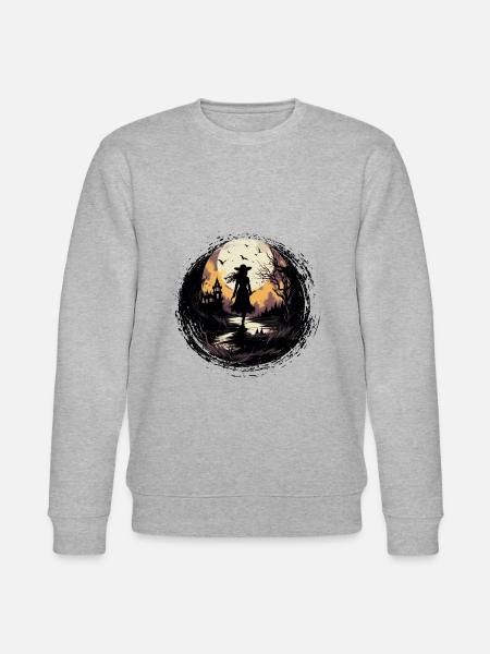 Spooky mood of Halloween - Stanley/Stella CHANGER Unisex Organic Sweatshirt - heather grey