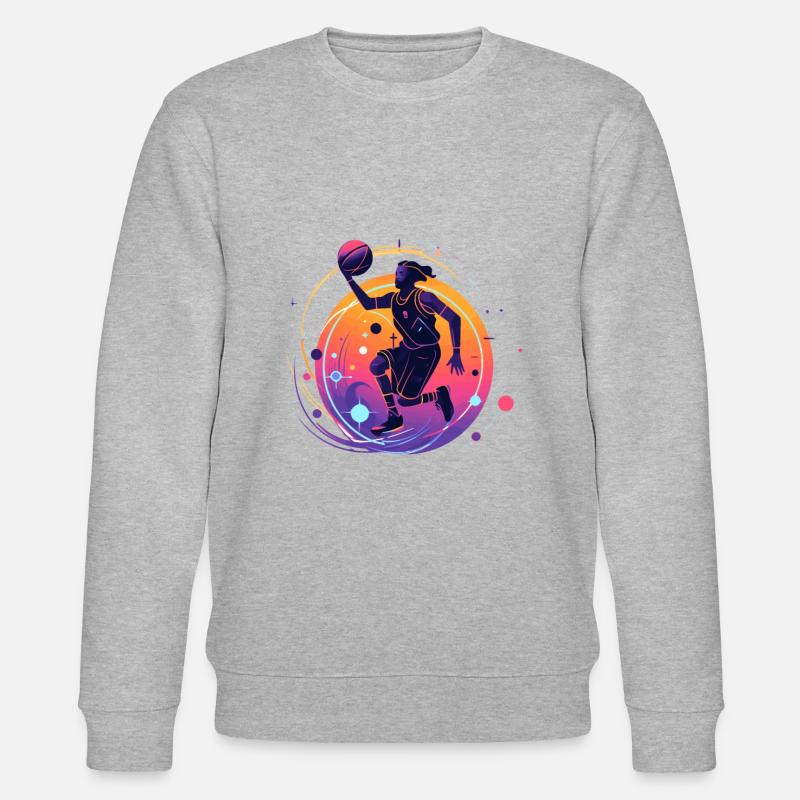 BASKETBALL forever! - Stanley/Stella CHANGER Unisex Organic Sweatshirt - heather grey