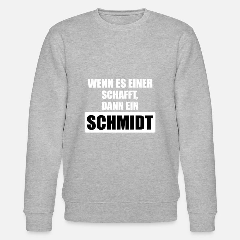 Name Schmidt - Stanley/Stella Unisex Bio-Sweatshirt CHANGER  - Grau meliert