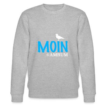 Amrum Ostsee Insel Design - Stanley/Stella Unisex Bio-Sweatshirt CHANGER  - Grau meliert - Vorne - Nik (191cm) & Marisol (170cm)