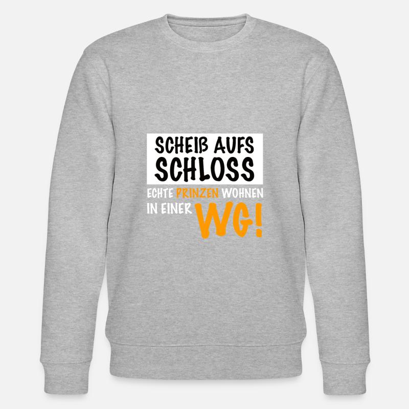 Mitbewohner Mitbewohnerin WG Geschenkidee - Stanley/Stella Unisex Bio-Sweatshirt CHANGER  - Grau meliert