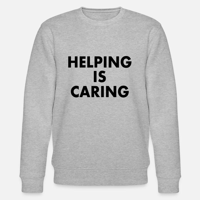 Helping is caring - Stanley/Stella Unisex Bio-Sweatshirt CHANGER  - Grau meliert