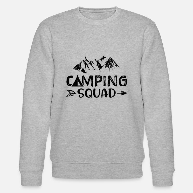 Camping Squad - Camping - Stanley/Stella Unisex Bio-Sweatshirt CHANGER  - Grau meliert