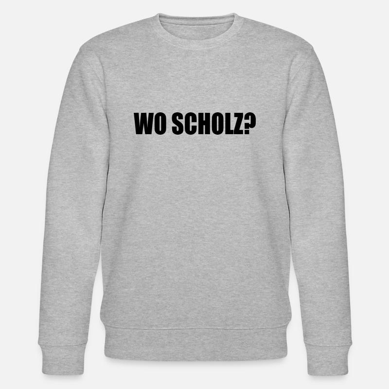 Wo scholz - Stanley/Stella Unisex Bio-Sweatshirt CHANGER  - Grau meliert