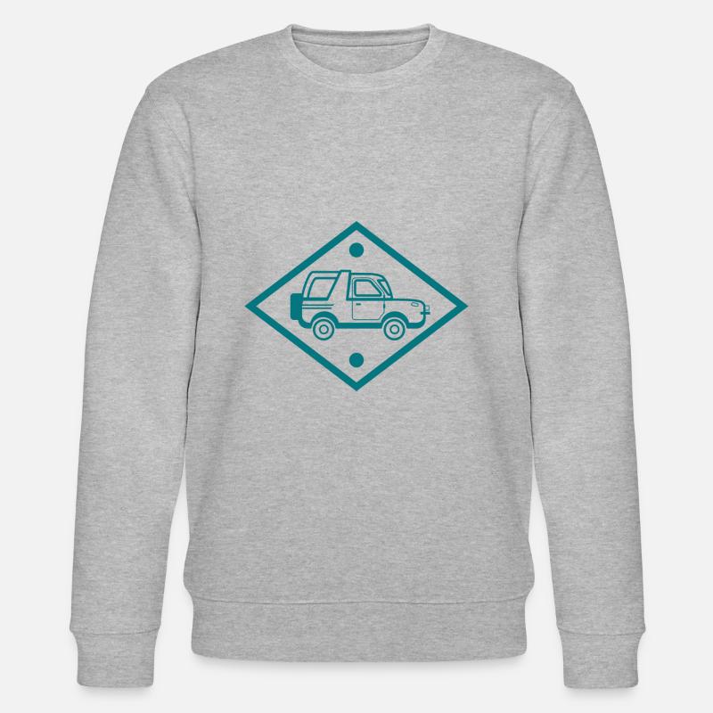 Auto - Oldtimer - Nostalgisch Fahrzeug - Stanley/Stella Unisex Bio-Sweatshirt CHANGER  - Grau meliert