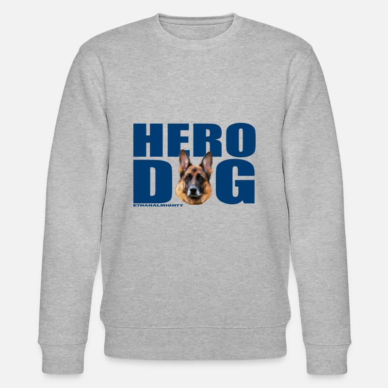 Heldenhund EthanAllmächtig - Stanley/Stella Unisex Bio-Sweatshirt CHANGER - Grau meliert