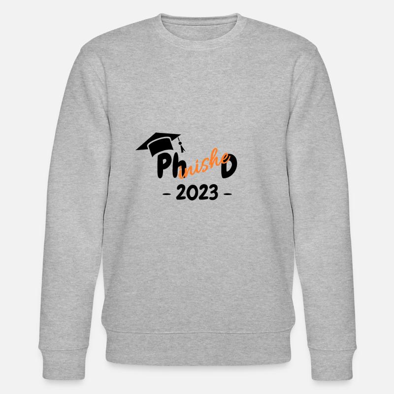 Abschluss Doktor Phinished 2023 - Stanley/Stella Unisex Bio-Sweatshirt CHANGER  - Grau meliert