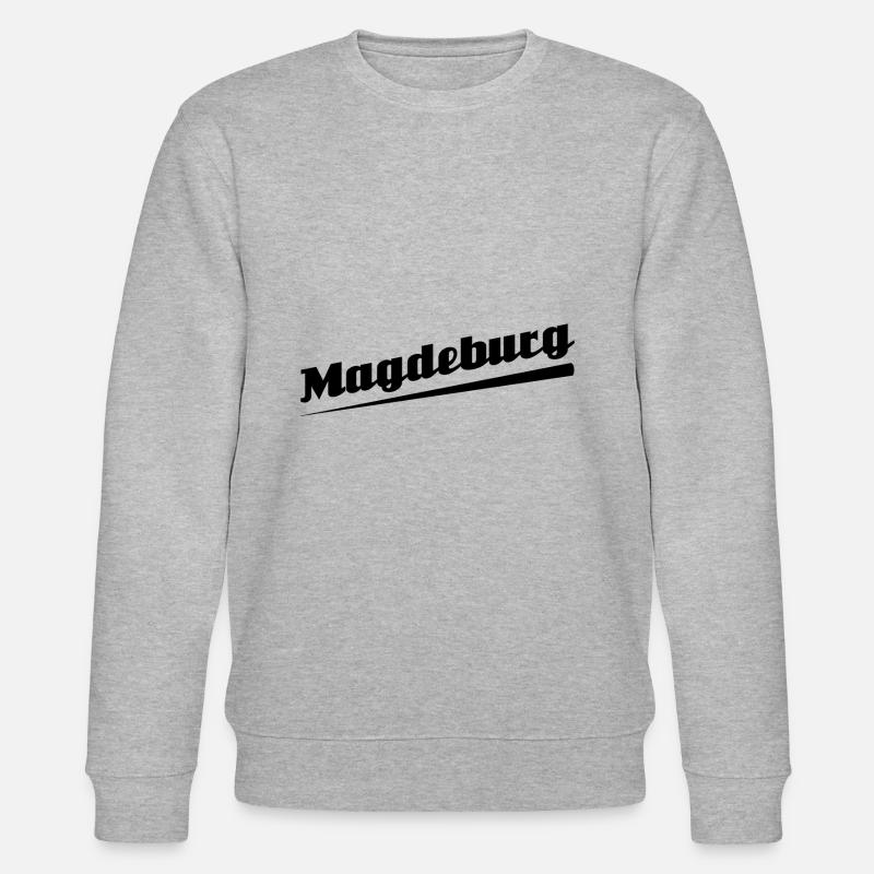 Magdeburg - Textdesign mit Stadtnamen - Stanley/Stella Unisex Bio-Sweatshirt CHANGER  - Grau meliert