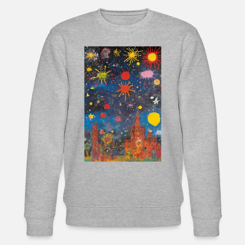 Stadtträume - Stanley/Stella Unisex Bio-Sweatshirt CHANGER  - Grau meliert