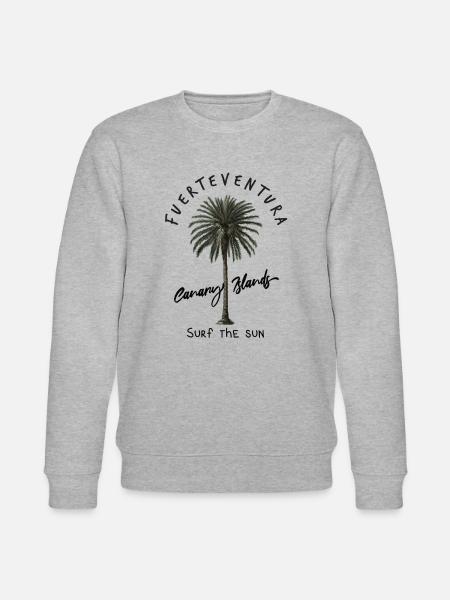 Fuerteventura Canary Islands Surf The Sun - Stanley/Stella CHANGER Unisex Organic Sweatshirt - heather grey