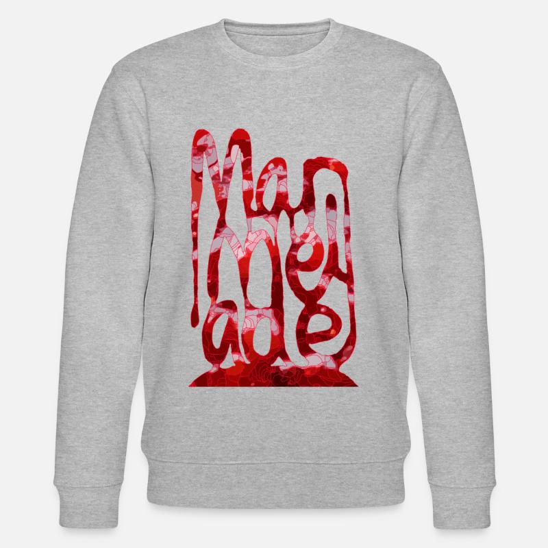 Marmelade Erdbeere - Stanley/Stella Unisex Bio-Sweatshirt CHANGER  - Grau meliert