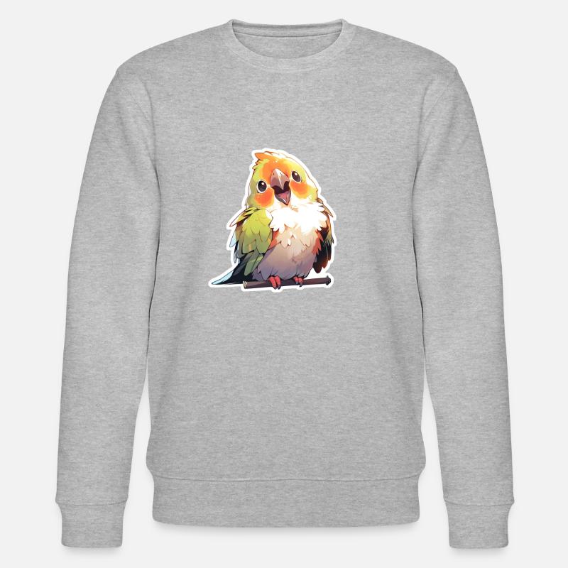 Perroquets - Sweat bio CHANGER Stanley/Stella Unisexe - gris chiné