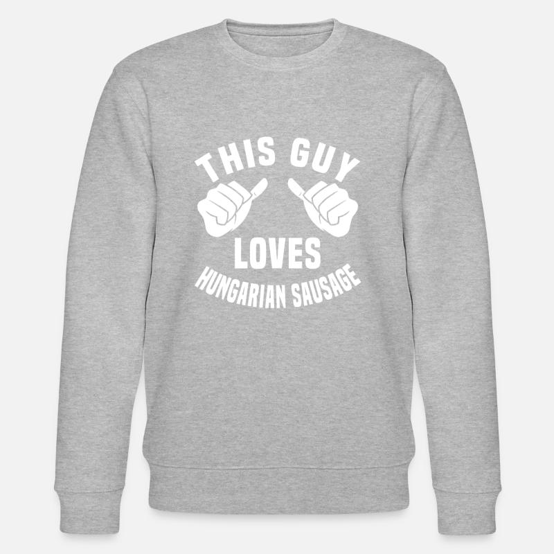 Ungarischer Wurstliebhaber - Stanley/Stella Unisex Bio-Sweatshirt CHANGER  - Grau meliert