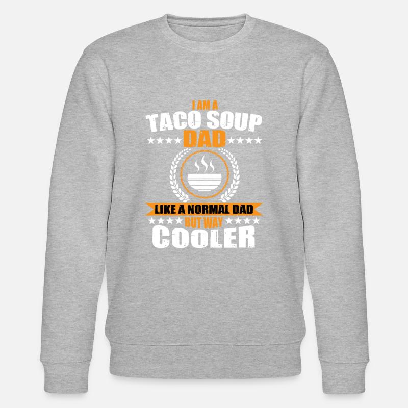 Soupe aux tacos Papa - Sweat bio CHANGER Stanley/Stella Unisexe - gris chiné