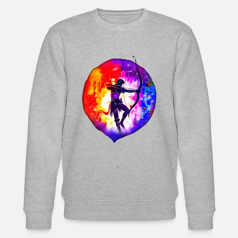 Sternzeichen Schütze - Stanley/Stella Unisex Bio-Sweatshirt CHANGER  - Grau meliert