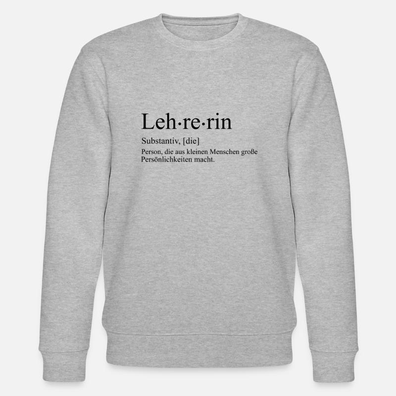 Enseignant modèle école - Sweat bio CHANGER Stanley/Stella Unisexe - gris chiné