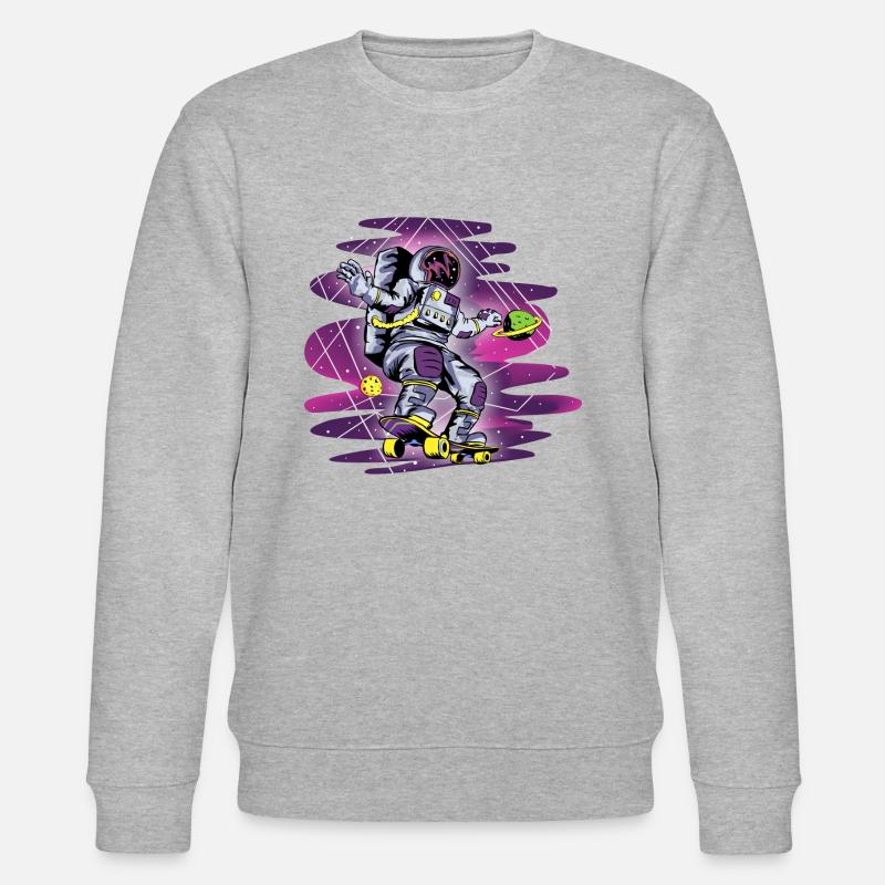 Astronaut - Stanley/Stella Unisex Bio-Sweatshirt CHANGER  - Grau meliert