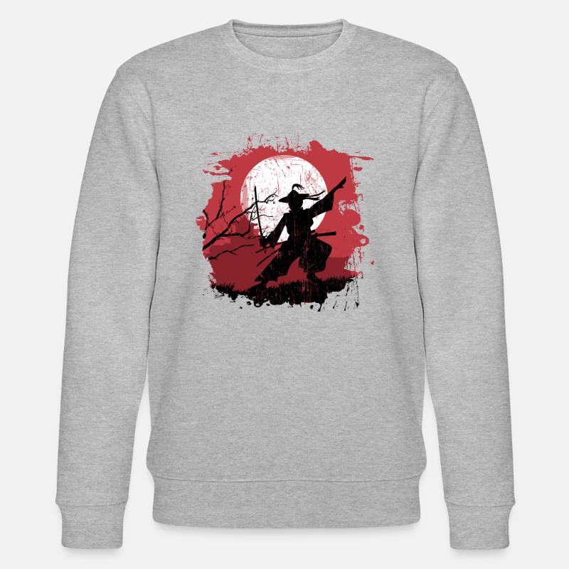 Samurai - Stanley/Stella Unisex Bio-Sweatshirt CHANGER  - Grau meliert